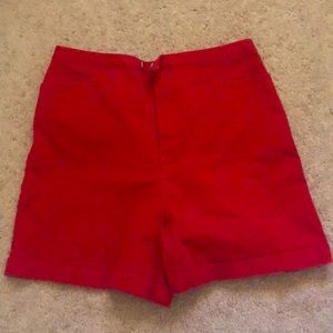 Vintage Red high waisted shorts